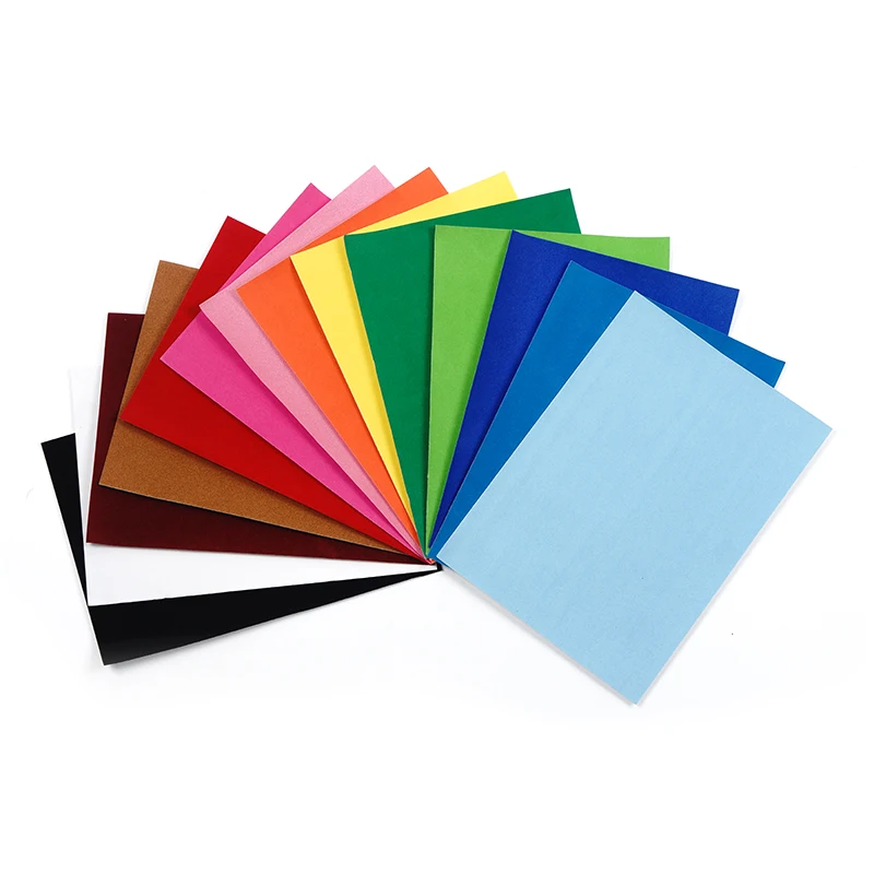 Super Grade Soft Colorful Flocking Paper Velvet Paper