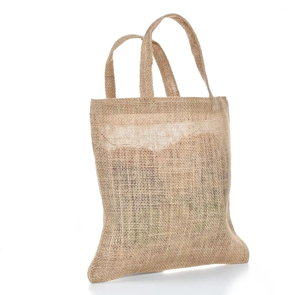 Eco-friendly jute burlap handbag for shopping