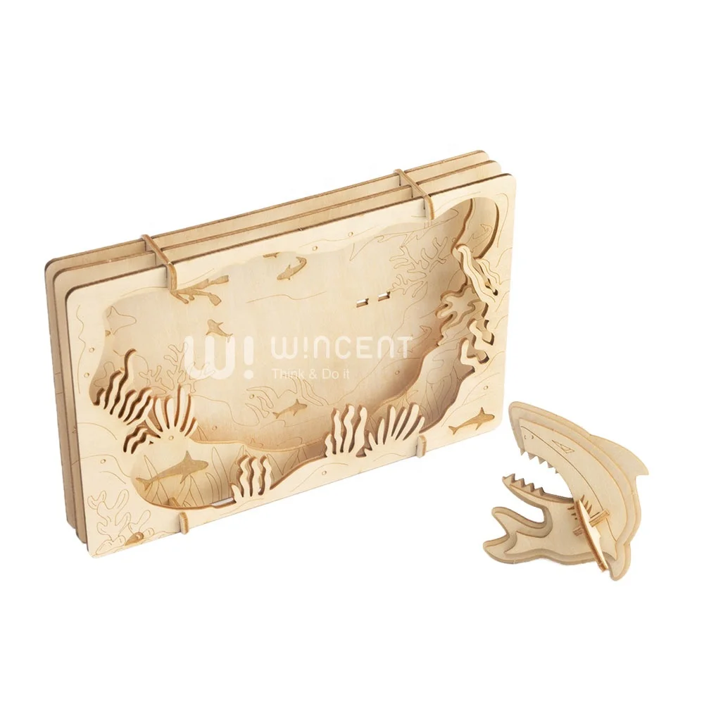 Verified Factory Orginal Design Theater Puzzle Wincent Custom Kid Toy Wood Puzzle Toy Production