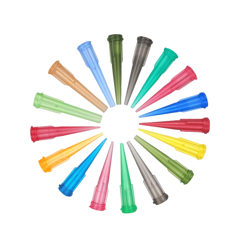 Plastic Tapered Syringe Needles Tip Adhesive Glue Dispensing Syringe Needles