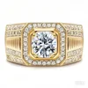 gold 1CT Moissanite