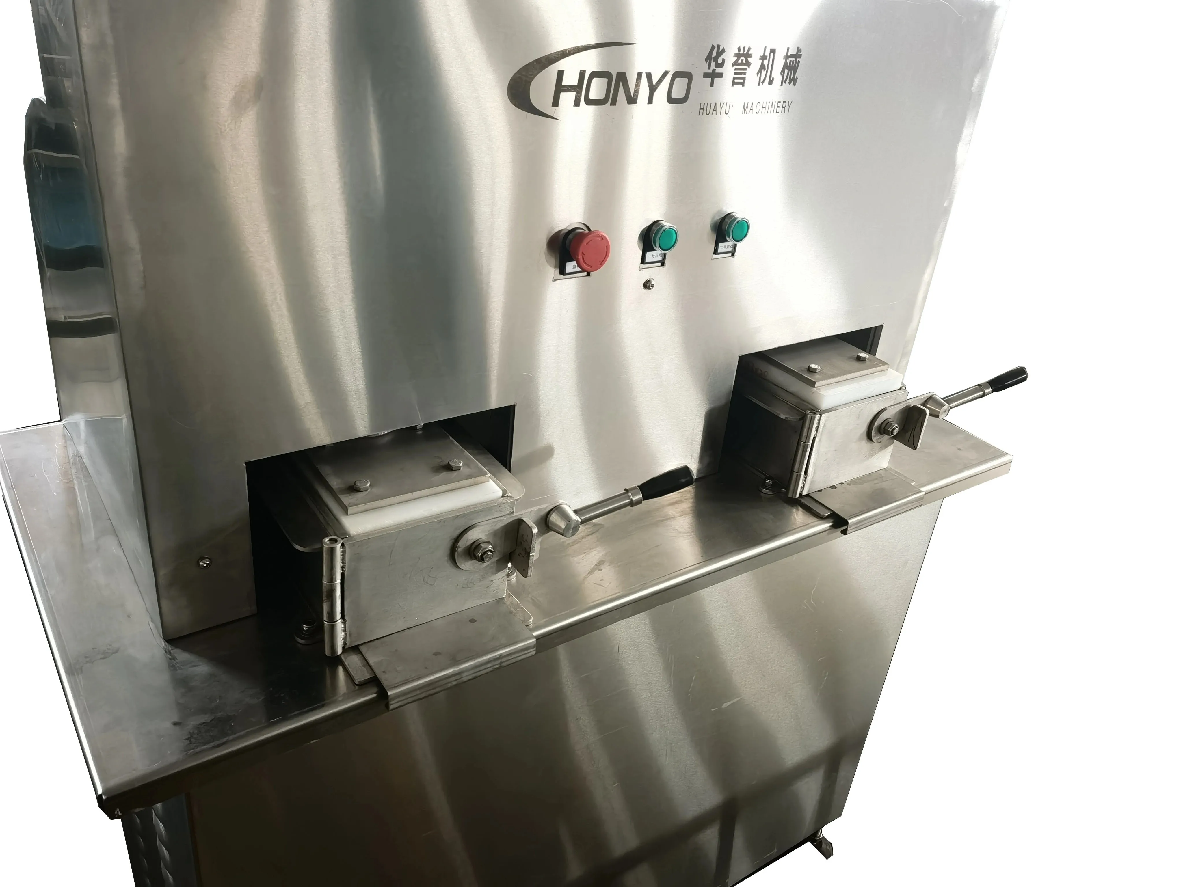 Versatile dual-mold meat forming machine for a variety of meat processing applications
