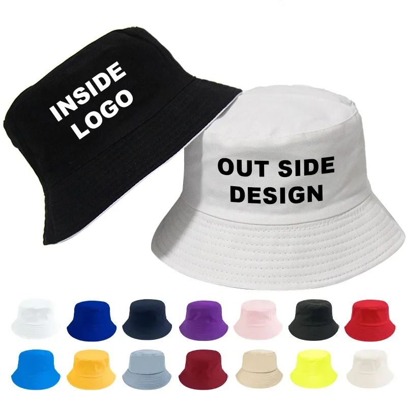 Custom Reversible Logo Bucket Hat Logo Support Embroidery Craft Custom Reversible Logo Bucket Hat Logo Support Embroidery Craft