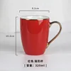Red gold-plated handle