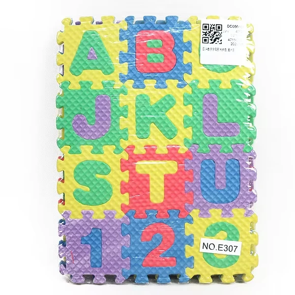 Jinming 36pcs EVA Foam Puzzle with Alphabet and Number Floor Mat Educational Toy for Baby