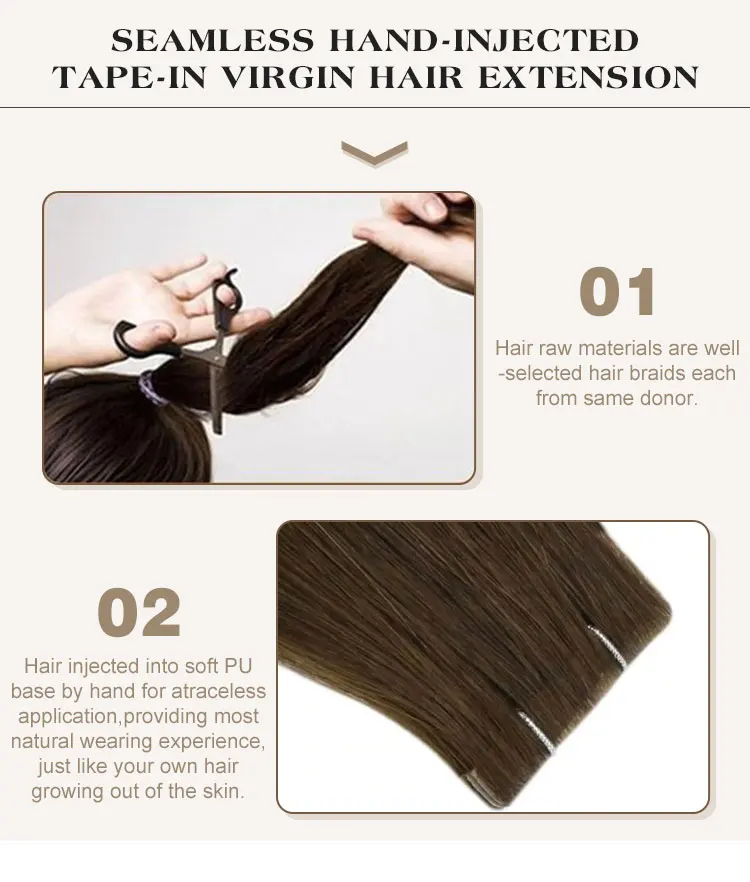 European Double Drawn Russian Human Hair Tape Hair Extension,High