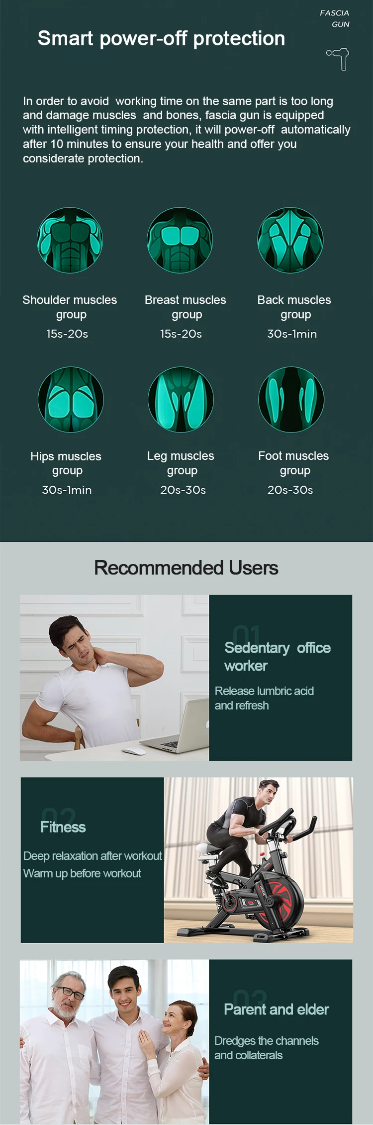 massage guns with seperste chargers