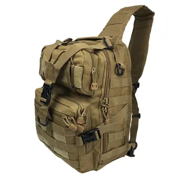 FREE SAMPLE Training Gear Molle Multifunctional Sling Shoulder Backpack Daypack Bag for Camping Hiking