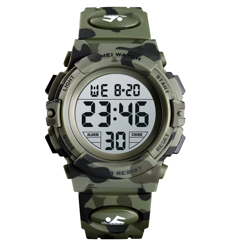 SKMEI 1548 Kids Waterproof Digital Camouflage Watch Alarm