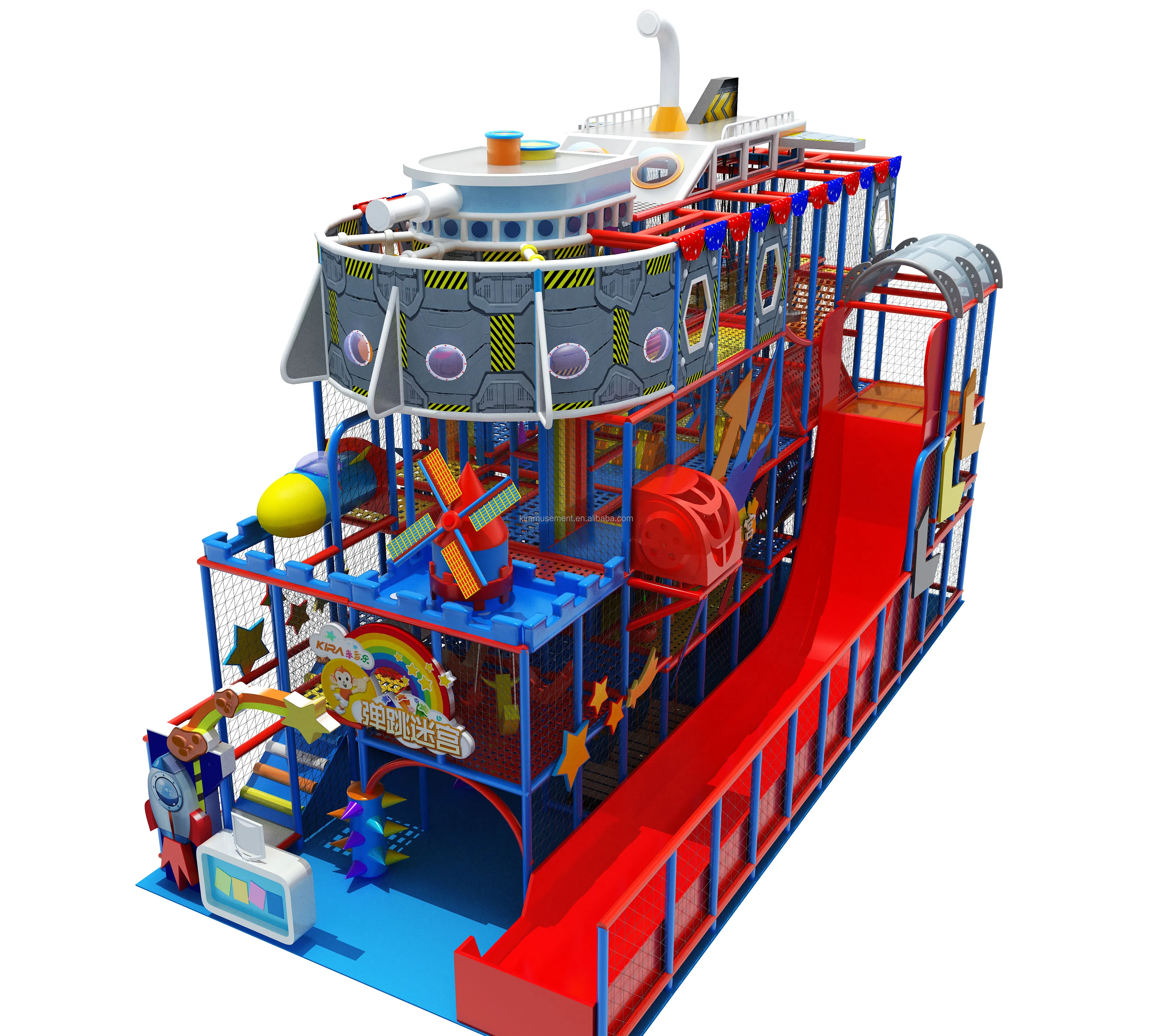 High Quality Kids Bouncing Maze Playground Equipment Soft Play Area