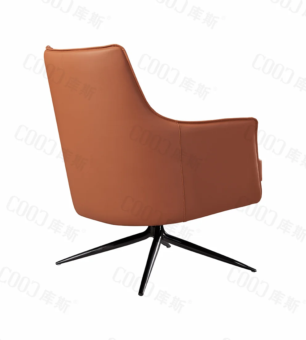 Living Furniture Single Comfortable High Back Modern Leather Leisure