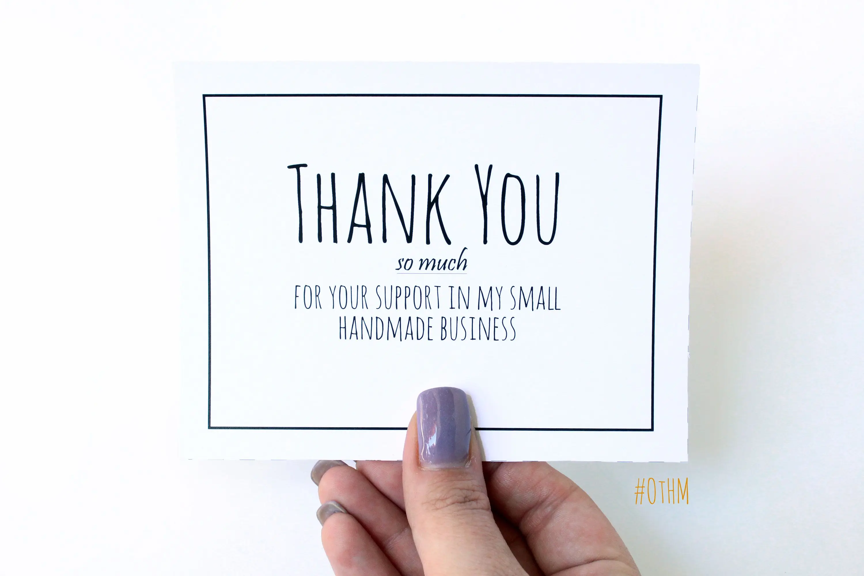 Wholesale Small Business Thank You Card Customized Logo Personalized   Hc93fcef4972245cb872a56f31efc33cd1 