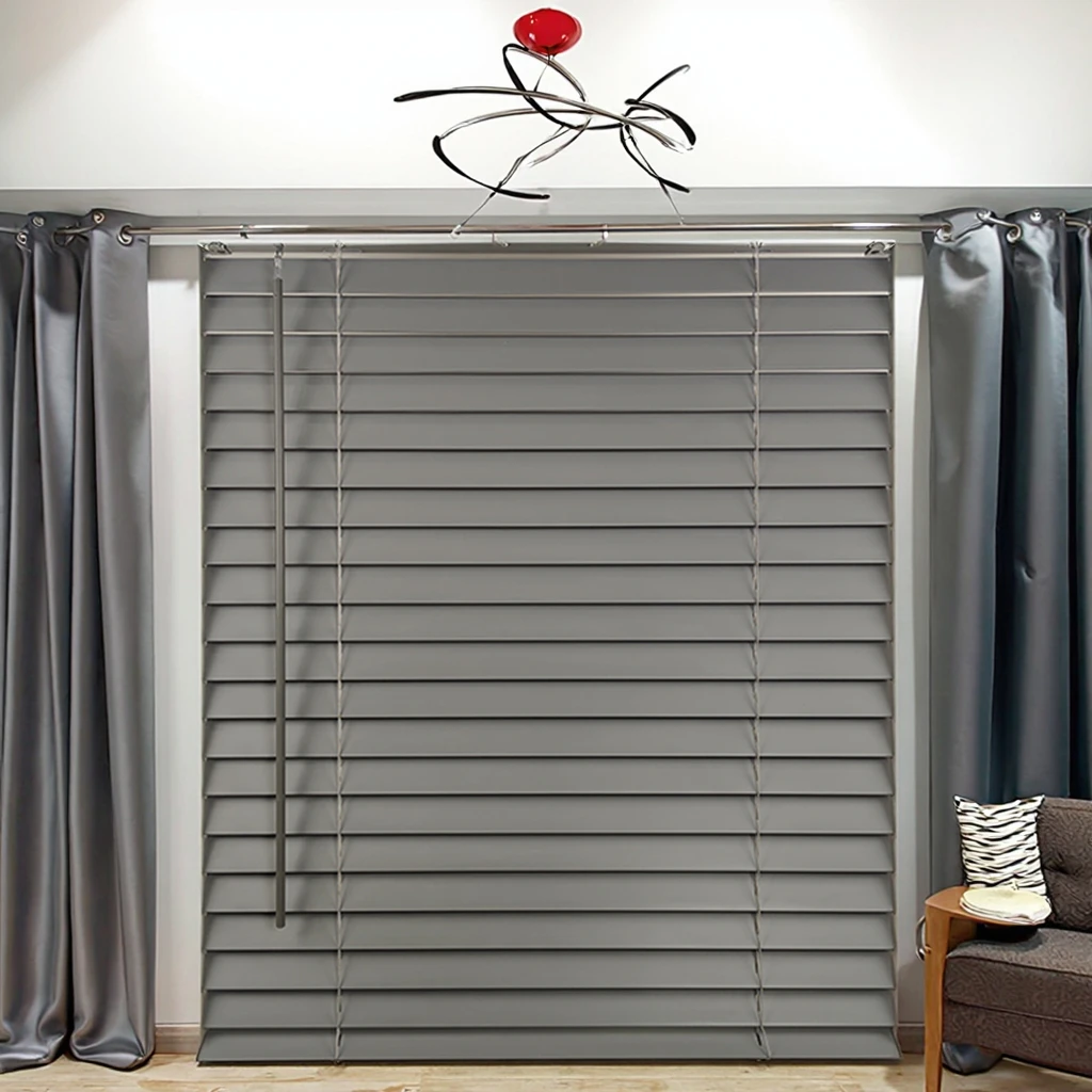High Quality Simple Minimalist Wood Cordless Blinds Square Bottom Vertical Design for Homes Schools Hotels Built-in Features
