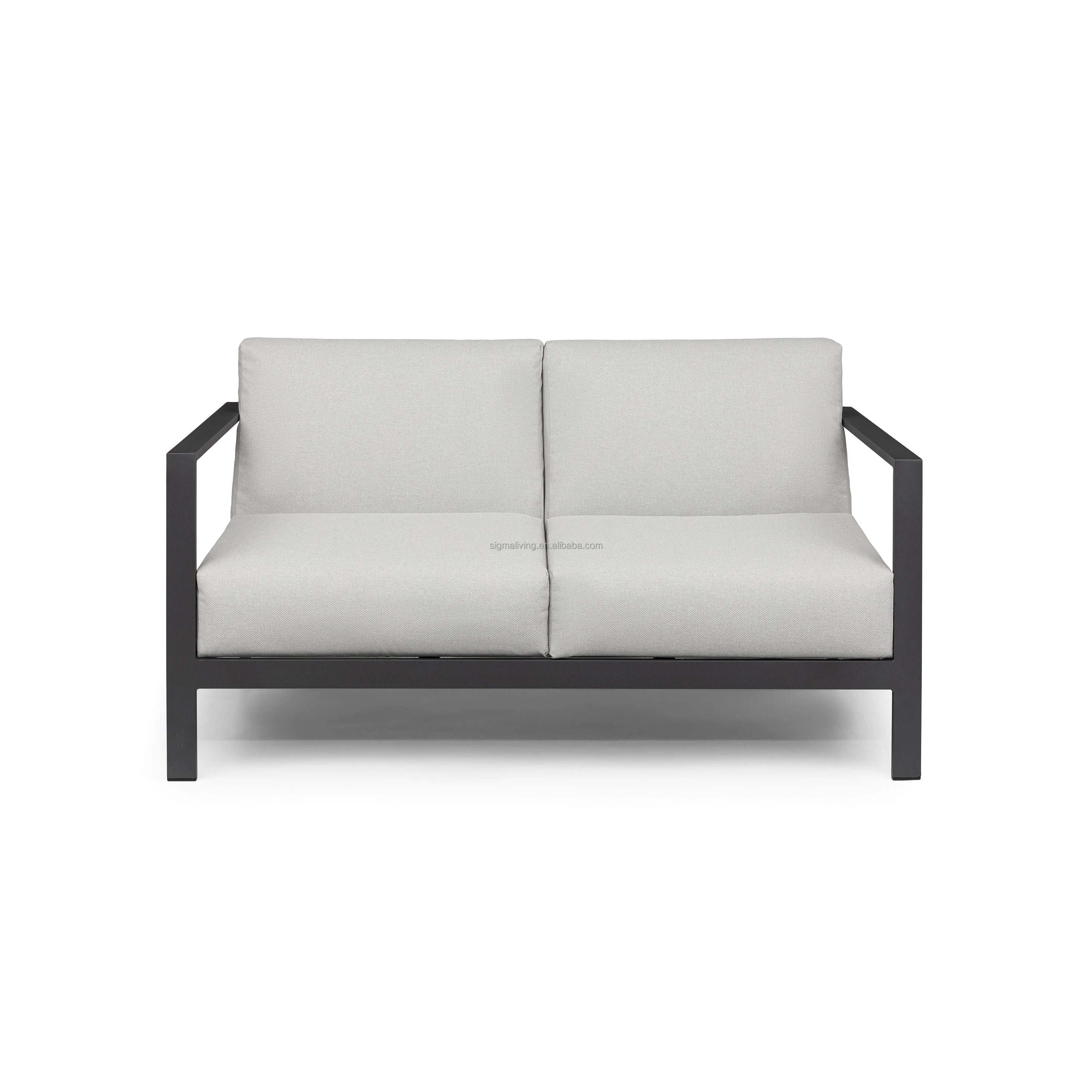 simple design loveseat outdoor sofa chair outdoor furniture aluminum garden sofa chairs