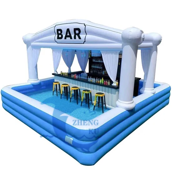 Commercial Inflatable Pool Bar - Perfect for Outdoor Parties