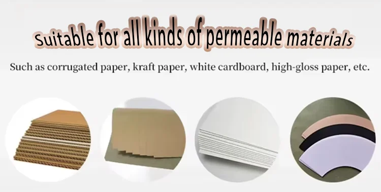 Lansong Fully Automatic Inkjet Paper Printers for Non-woven Bag Corrugated Cardboard Kraft Paper Tissue Napkins Cup Fan factory