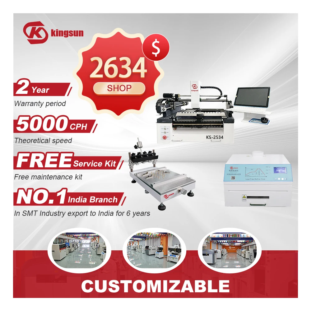Smt Smd Pick and Place Machines Electric Led Light Pcb Board Making Machines Led Bulb Manufacturing Machine