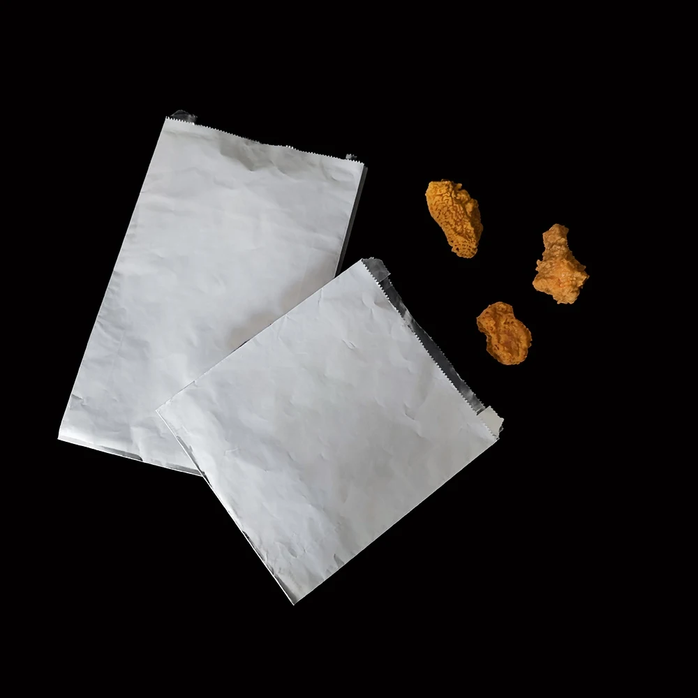 Papas fritas bolsas de papel de pollo