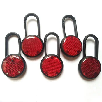 Promotional giveaways gifts LED flashlight night safety keychain backpack reflective warning flashing LED light