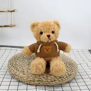 Shengye Factory Hot Sale 30cm Giant Animal Toy Super Soft Teddy Bear Stuffed Plush Toy Cartoon T-shirt Company Logo Teddy Bear