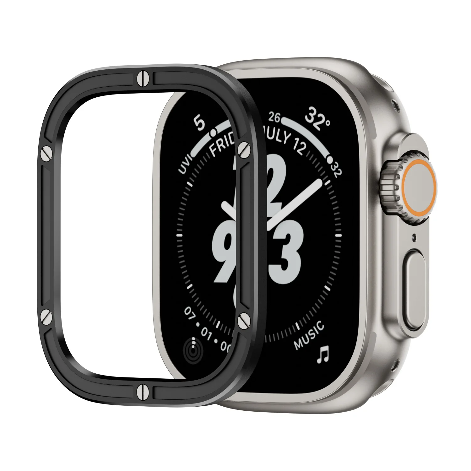 Women Rose Gold Stainless Steel Watch Case Cover for Apple Watch 