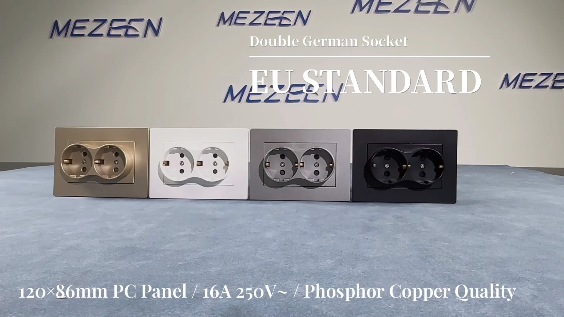 European Standard Double Wall Mounted German Socket 220250v White