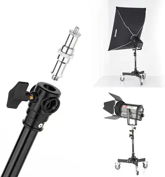 AMBITFUL 61-81cm/21-31.9" Profession Removable Very Sturdy Folding Floor Light Stand and Wheels for Studio Flash LED Light detail image