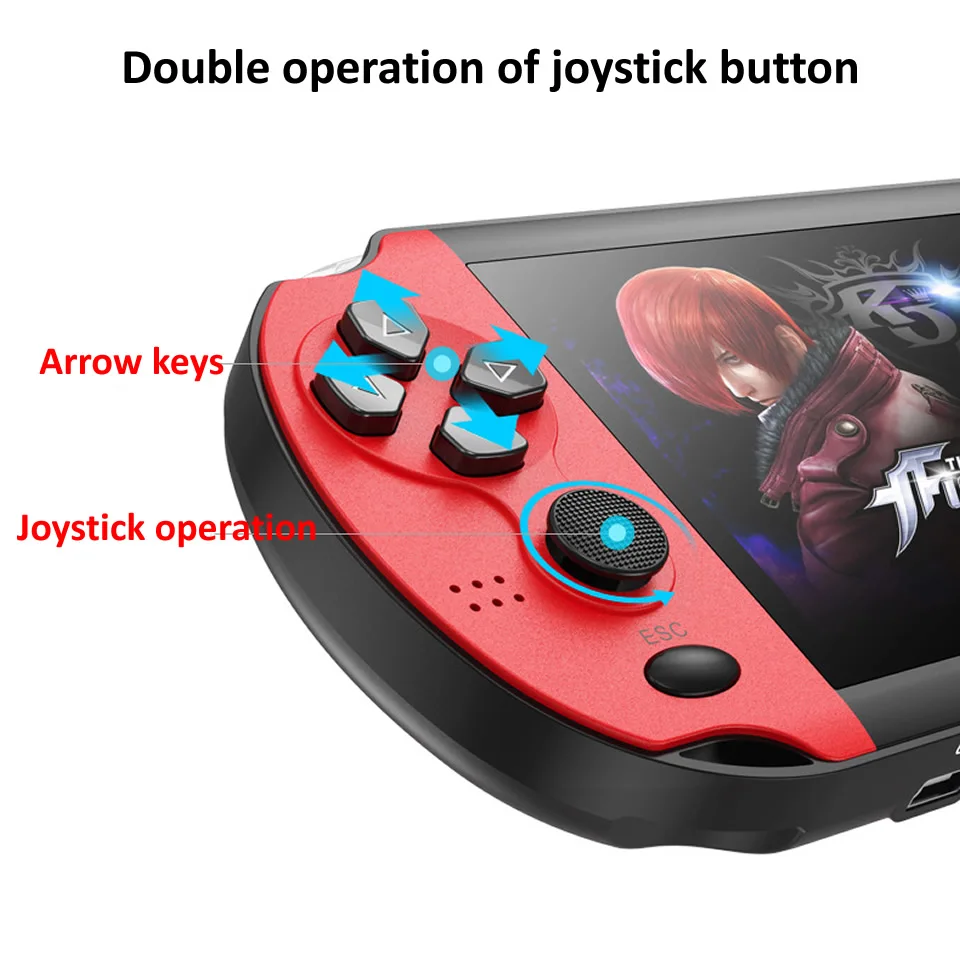 Классическая игровая консоль 3000 в 1 портативная с большим экраном HD 4 3 дюйма