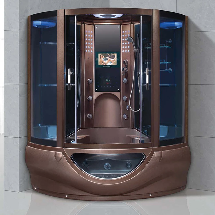 Black Color New Model Steam Room With Big Size Head Shower Home Steam