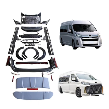 High Quality Car Accessories Bumper Hood Headlight For Toyota Hiace 2019+ Upgrade to LM350 Design Body Kits