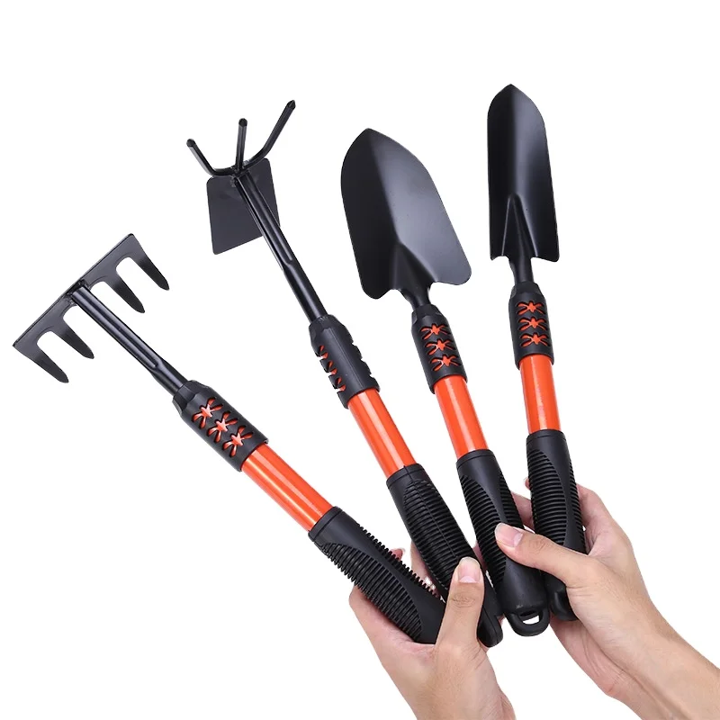 Gardening DIY 4pc Tool Sets Customizable Iron Garden Hardware OEM Supported