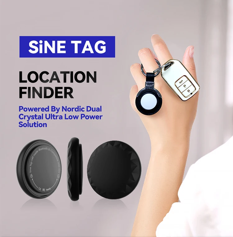 SiNE Tag  Key Finder  Gps tracker Locator with Nordic Chip  MFI FindMy Tracker Compatible Apple IOS
