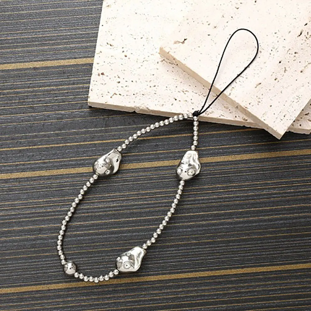 Special-Shaped Pearl Cell Accessories Customized Adjuster Rope Case Strap Mobile Chain Phone Lanyard SJS018 Laudtec supplier