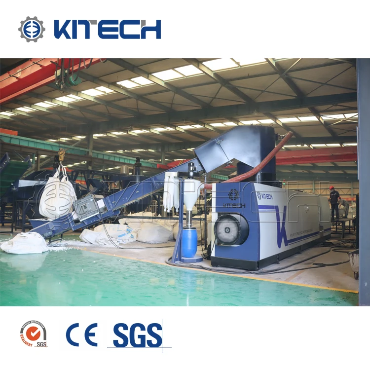 Water Ring Compacting Extruder Pelletizing Washing System Granulator Machine for pp Pe Soft Film Hdpe Hard Film