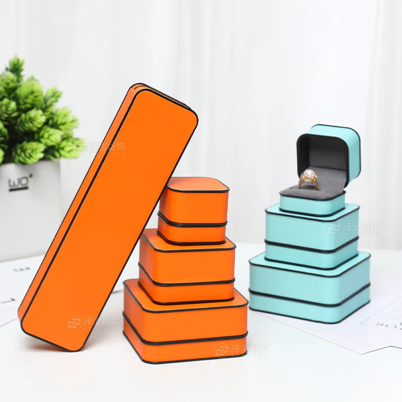 Leather Jewelry Ring Box Bangle Box Wedding Custom Jewelry Packaging Box Luxury Factory Buy