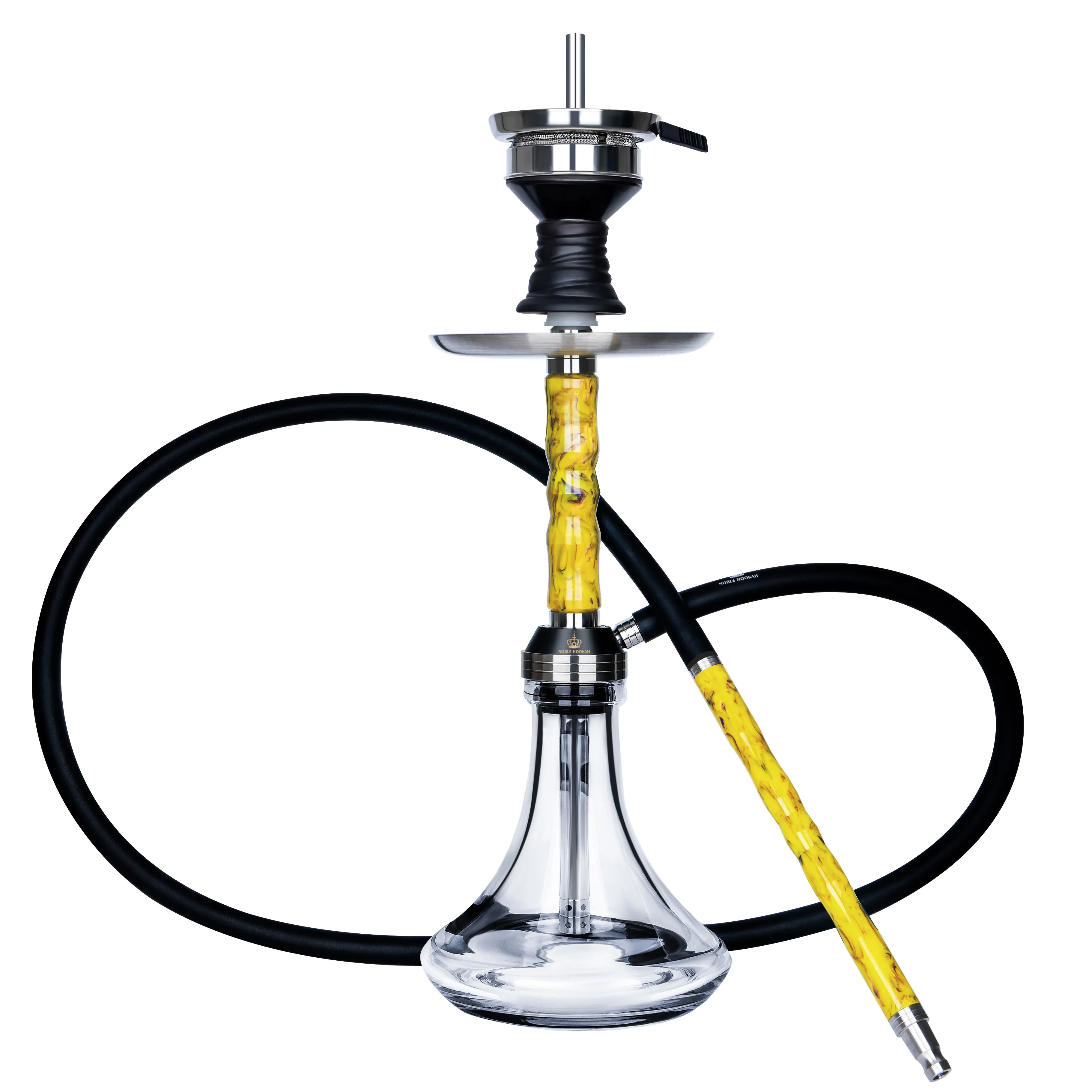 Stainless Steel V2h Shisha Hookah Convenient Use Two Hose Glass Mirror Gift Accessories