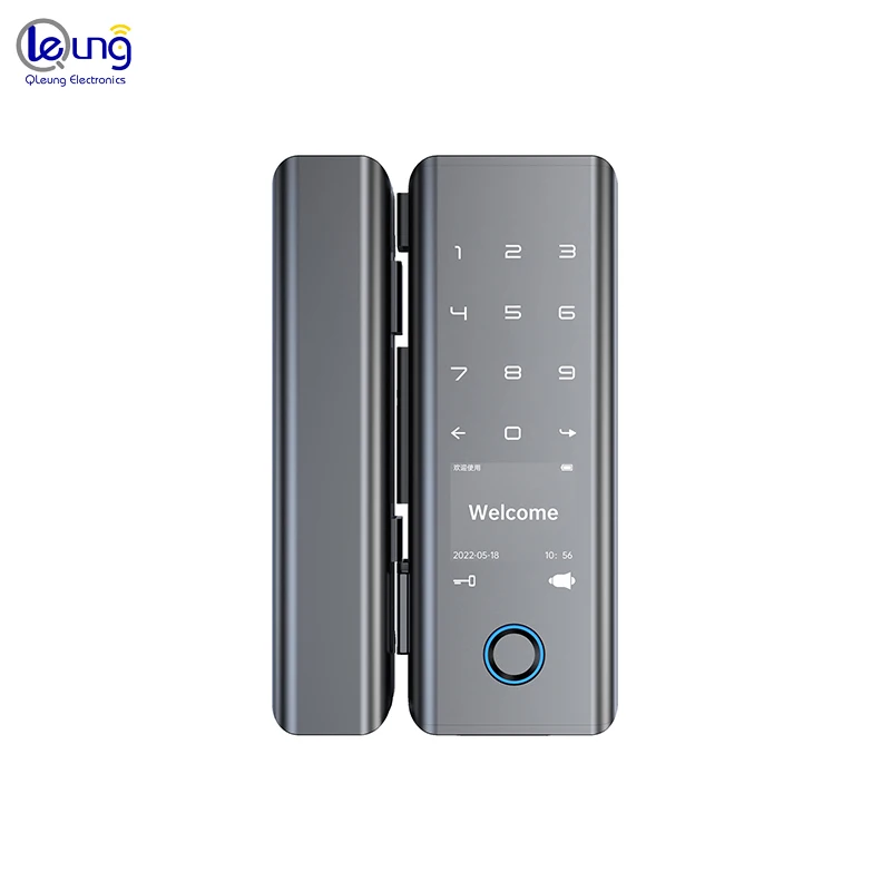 G9S Glass Tuya Smart Locks Doorbell Password Card Fingerprint Smart Locks With Key Digital Lock Glass Door for Home Office