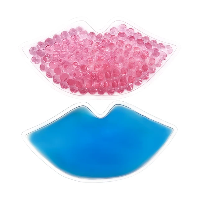 Gel ice Packs for Lips, Reusable Ice Packs Small Wounds Cold Compress Relieve Slight Swelling Wound Bleeding Gel Pack