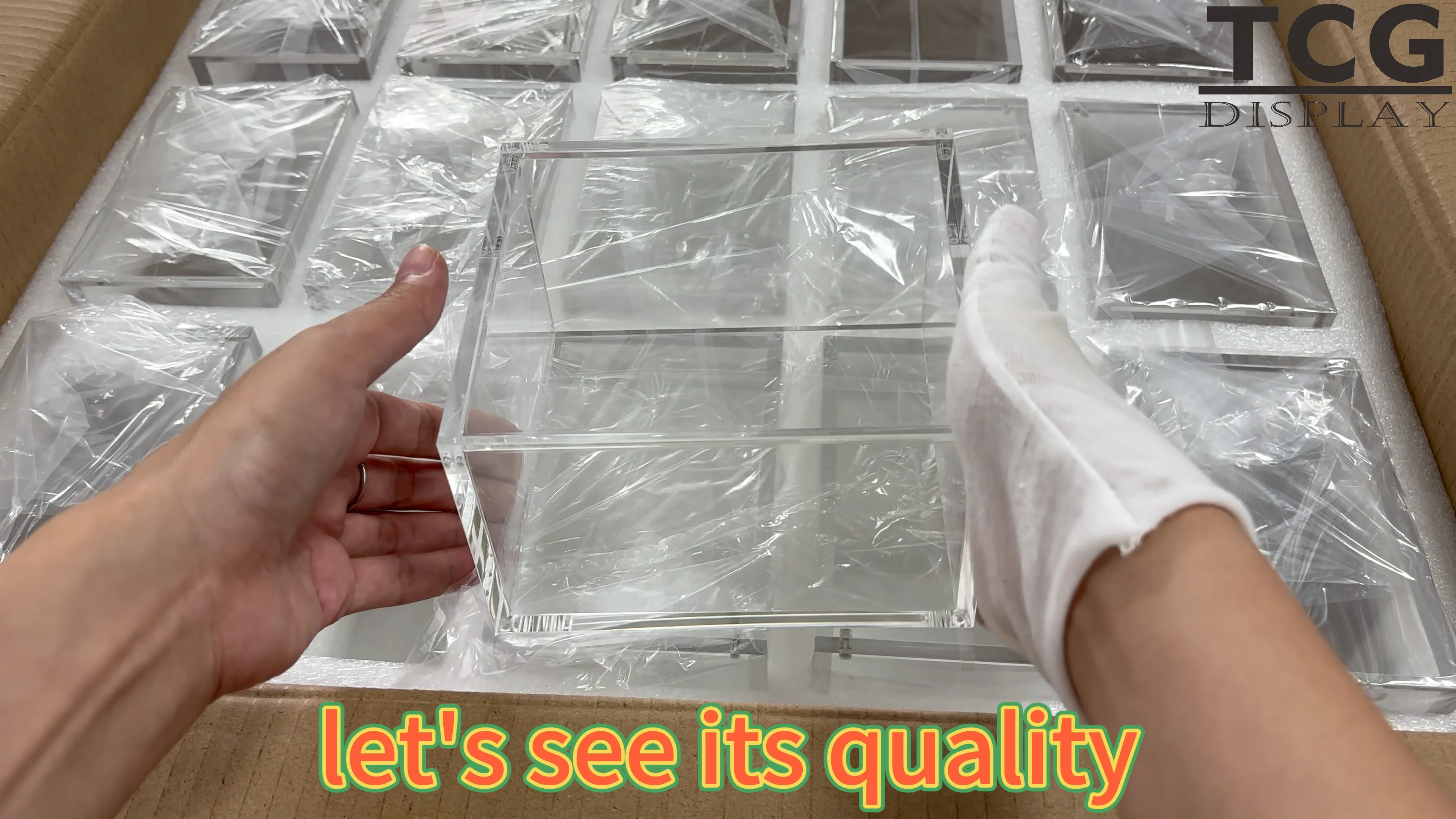 TCG Acrylic English OP-5 One Piece Booster Box Display Case for