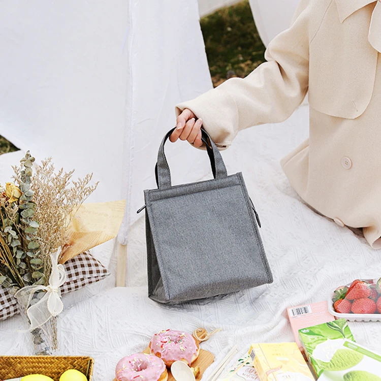 New Arrival Portable Bento Box Lunch Bag Tote Large Capacity Thickened Insulated Picnic Cooler Bags Made Durable Polyester for