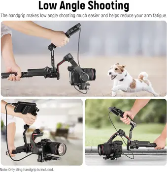 NEEWER Adjustable Sling Handle Grip Compatible with DJI Ronin RS4 RS3 Mini RS 3 Pro RS 2 RSC 2 Gimbal Stabilizer for Low Angle product image