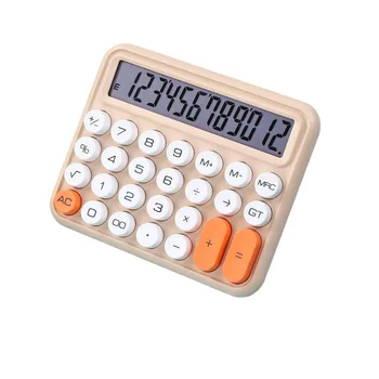 wholesale student school stationery items mechanical buttons colorful 12 digits calculator for business cute calculator