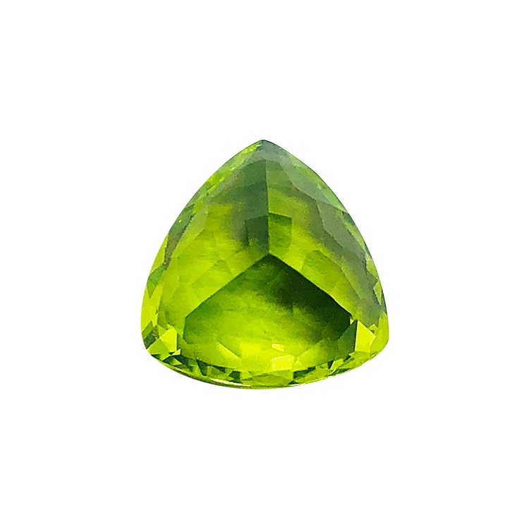 Good Feedback Product Top Quality Delicate Rough Triangle Cut Natural Gemstones Jewelry natural peridot stone