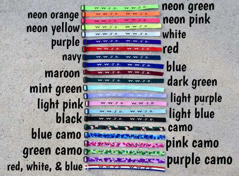 neon wwjd bracelets