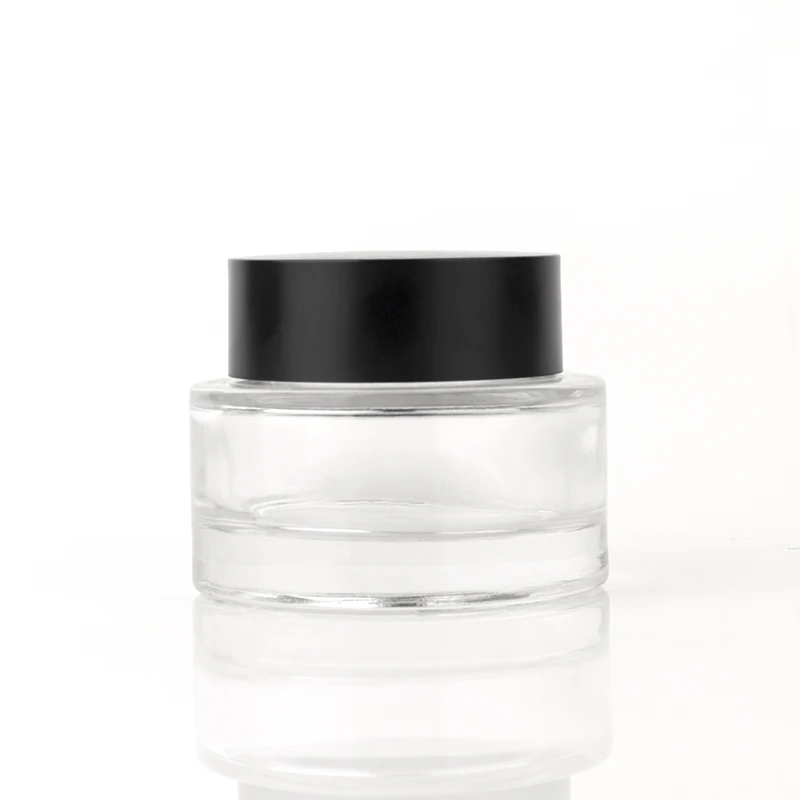 cream glass jar Hot sale container cosmetic glass jars skincare packaging glass bottle