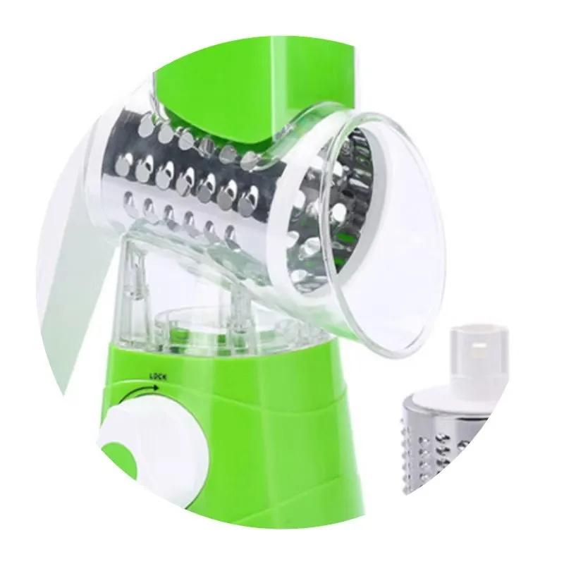 Factory Direct Sale Multi Functional Manual Cylinder Vegetable Slicer Stainless Steel Kitchen Rotary Cheese Grater