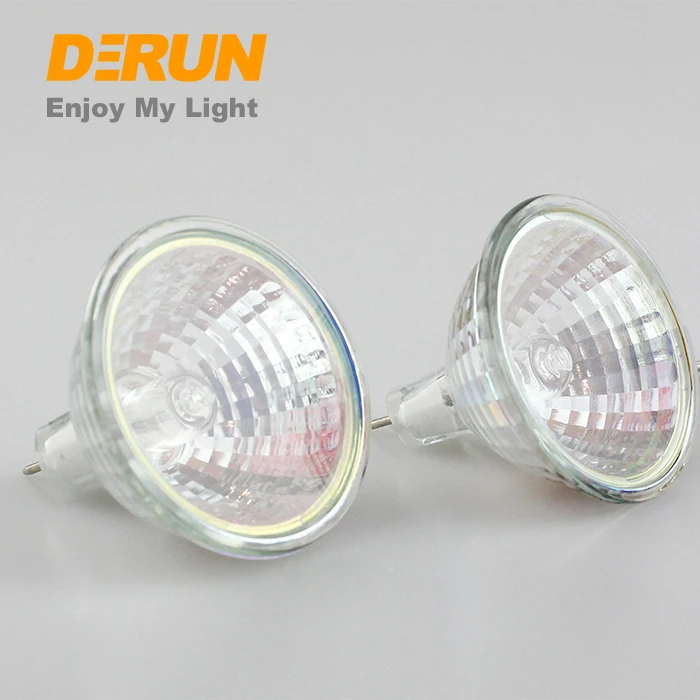 Dimmable 12V 16W 20W 28W 35W 40W 50W Halogen Bulb with GU5.3 and Clear Glass Comfortable Warm White Lamp HAL-MR16