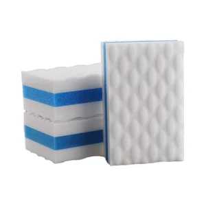 Factory Price High Density Hot Pressed Melamine Sponge with PU Sponge for Kitchen Cleaning and Office Use
