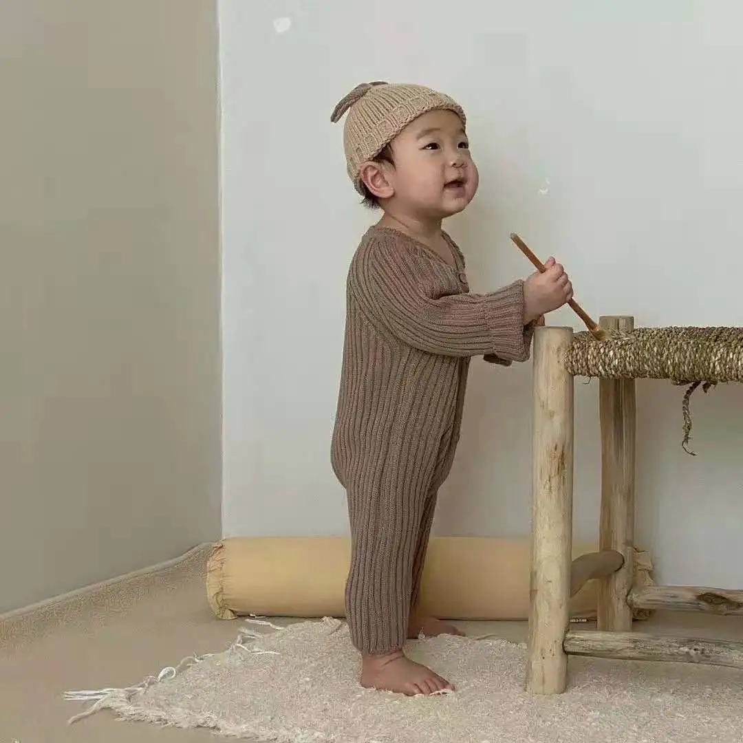 Лидер продаж 100% хлопок детский трикотажный комбинезон с длинными рукавами и длинные