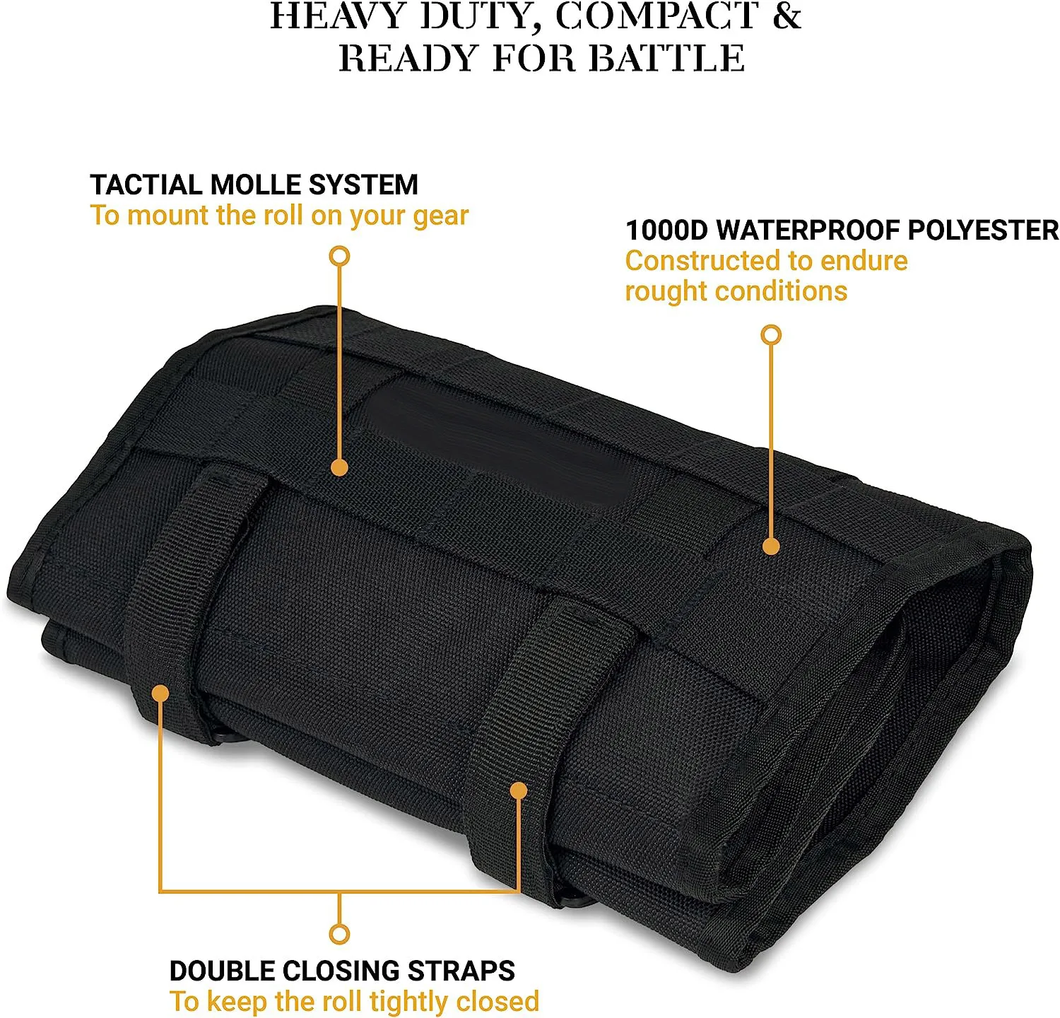 BSCI Factory Premium OEM Custom Motorcycle Wrench Roll up Organizer Pouch Wrap Tool Roll Outdoor Motor Bag